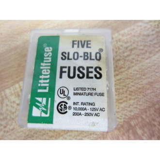 Littelfuse 3AG 5A 313 Five Slo-Blo Fuses 3AG5A313