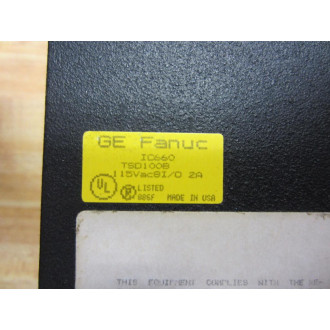 GEFanuc IC660 TSD100B Genius Terminal Assembly IC660TSD100B - Used