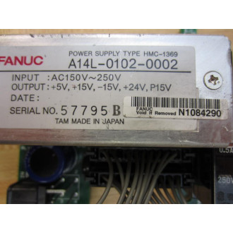 Fanuc A14L-0102-0002 Power Supply A14L01020002 - Used