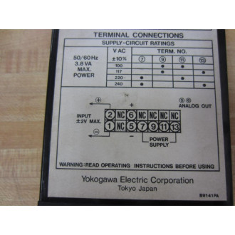 Yokogawa 2351 00 Volt Regulator 235100 - New No Box