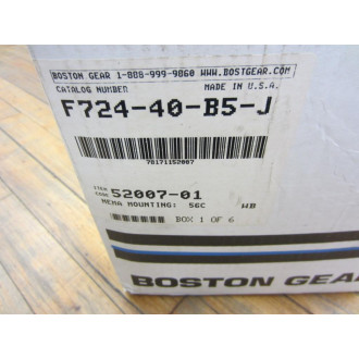 Boston Gear F724-40-B5-J F72440B5J Speed Reducer Ratio 40:1