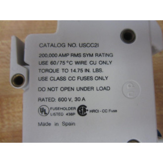 Gould USCC2L Fuse Holder - Used