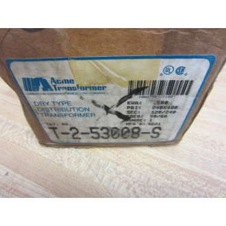 Acme T-2-53008-S Transformer 240X480 Pri 120240 Sec T253008S
