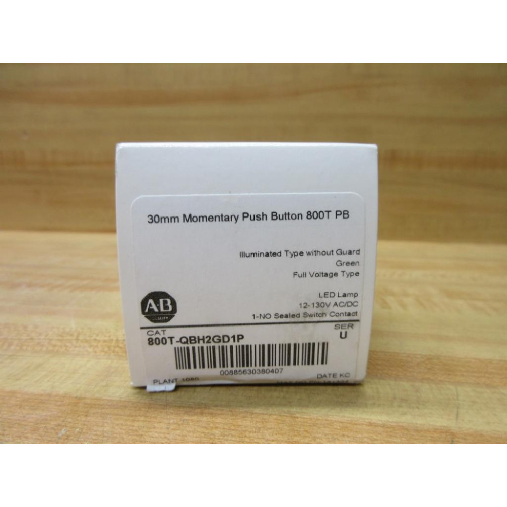 Allen Bradley 800T-QBH2GD1P Push Button Switch EMPTY BOX ONLY!