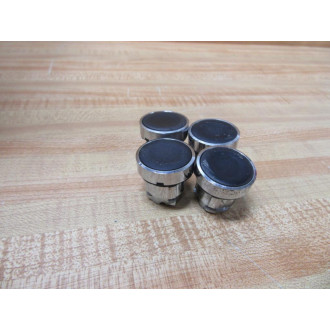 Schneider ZB4-BA2 Telemecanique Black Button 35373 088746 (Pack of 4) - Used