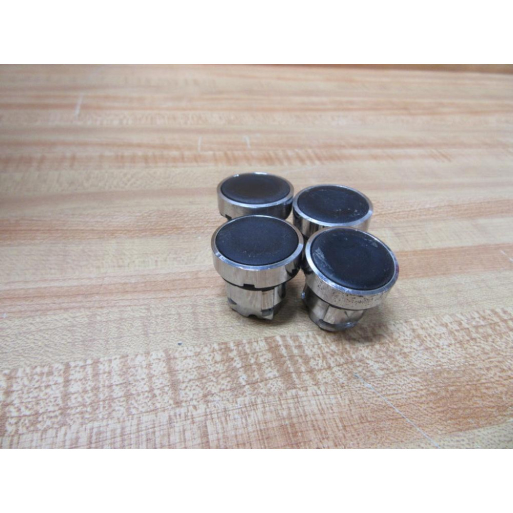 Schneider ZB4-BA2 Telemecanique Black Button 35373 088746 (Pack of 4) - Used