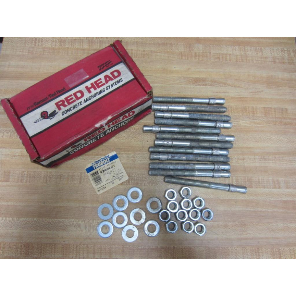 ITW RamsetRed Head WS-1254 Wedge Anchors WS1254 (Pack of 12)