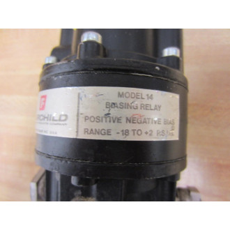 Fairchild Model 14 Biasing Relay Range: -18 To +2 P.S.I.G - Parts Only