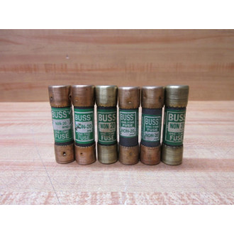 Buss NON-20 Bussmann Fuse Cross Ref 4XF91 (Pack of 6) - New No Box