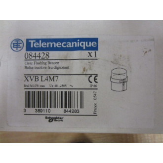 Telemecanique XVB L4M7 Clear Flashing Beacon 084428