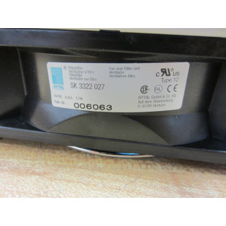 Rittal SK 3322 027 Filter Fan SK3322027