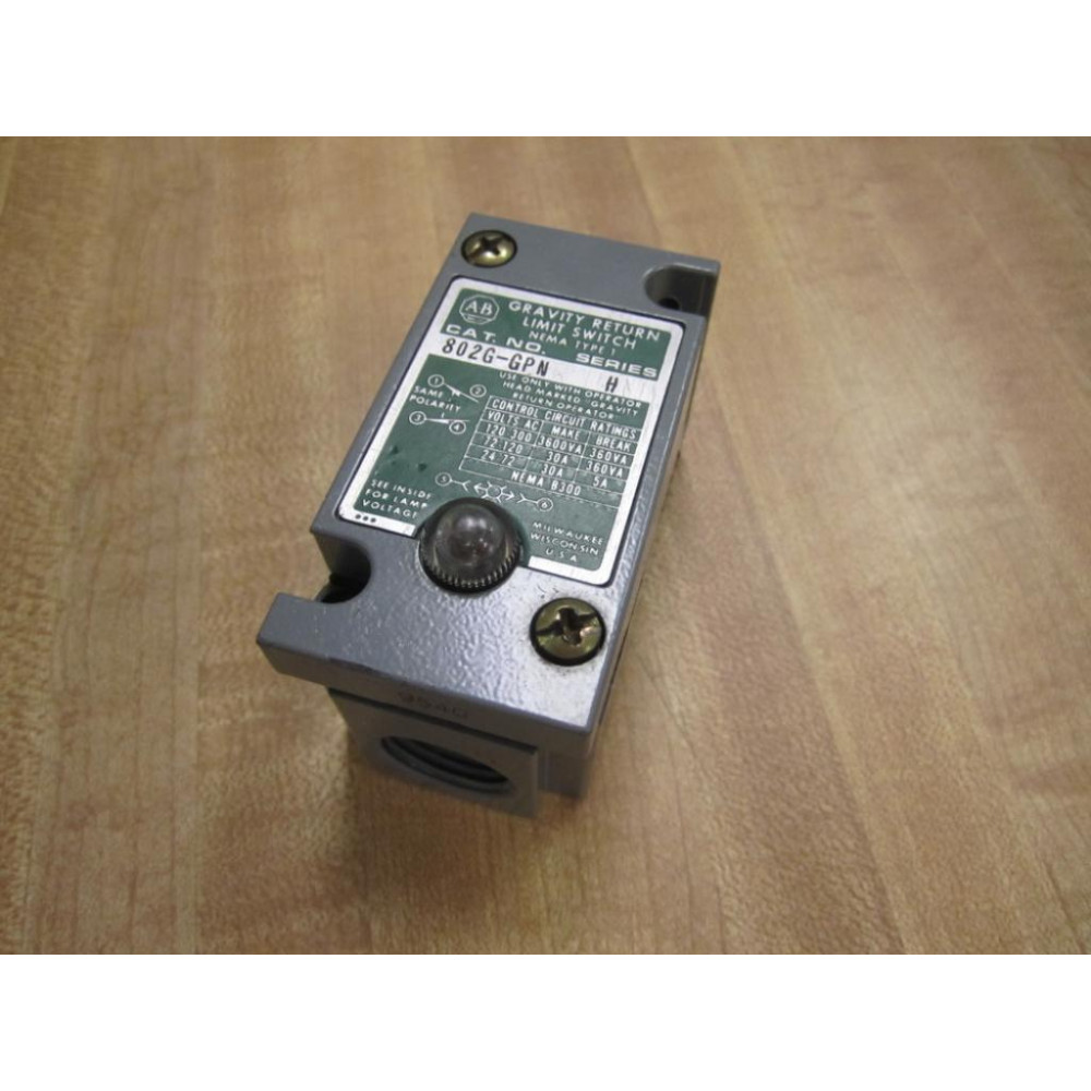 Allen Bradley 802G-GPN Limit Switch 8002GGPN Series H - Used