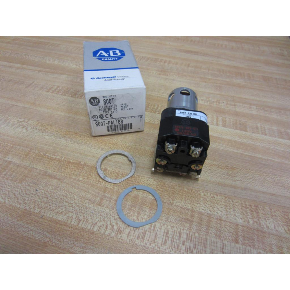 Allen Bradley 800T-PAl16R Pushbutton 800TPAL16R Series T W800T-XA & 40171-002-01