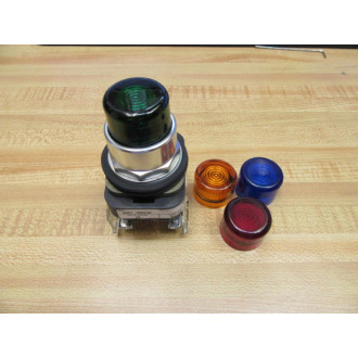 Allen Bradley 800T-QBH24G Push Button 800TQBH24G Red Green Amber Blue - New No Box