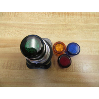 Allen Bradley 800T-QBH24G Push Button 800TQBH24G Red Green Amber Blue - New No Box