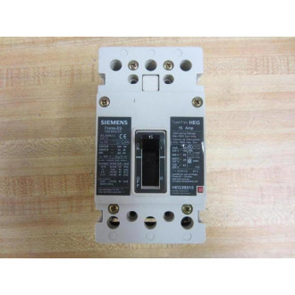 Siemens HEG3B015 Circuit Breaker 15 Amp HEG3B015L - Used