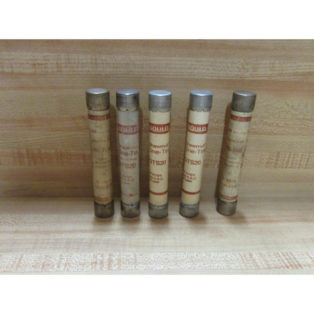 Gould Shawmut Ferraz OTS20 Mersen Fuse Tested (Pack of 5) - Used