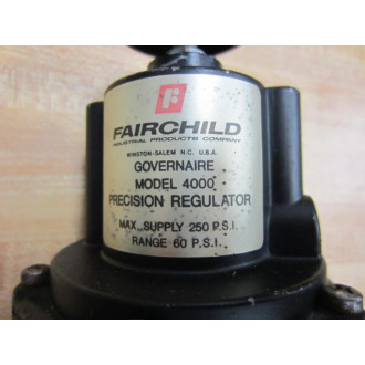 Fairchild Model 4000 Precision Regulator Range: 60 PSI - Used