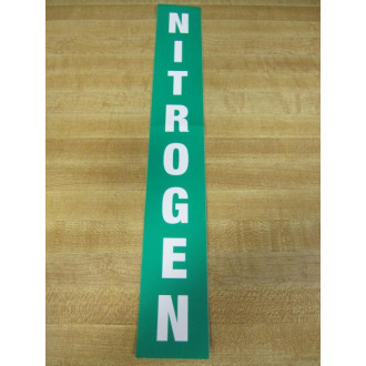Lab Safety Supply Nitrogen Vinyl Nitrogen Label (Pack of 10) - New No Box