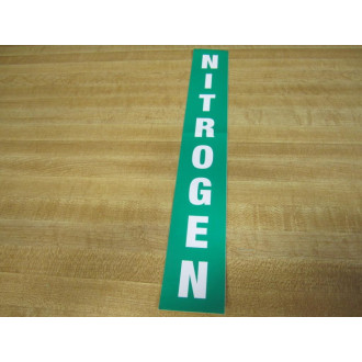 Lab Safety Supply Nitrogen Vinyl Nitrogen Label (Pack of 10) - New No Box