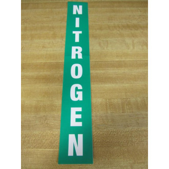 Lab Safety Supply Nitrogen Vinyl Nitrogen Label (Pack of 10) - New No Box