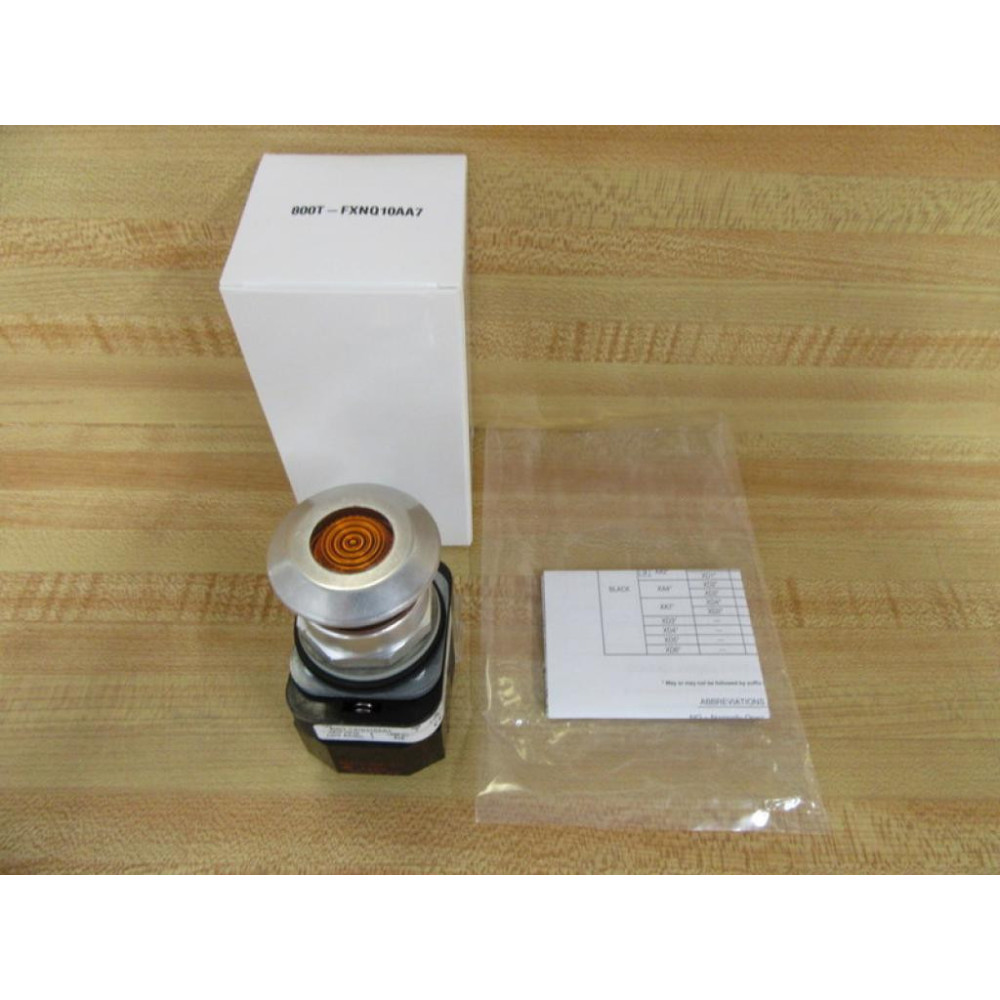 Allen Bradley 800T-FXNQ10 A7 Red Button Amber
