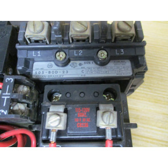 Allen Bradley 505-BOD-23 Reversing Starter 505B0D23 Series C - Used