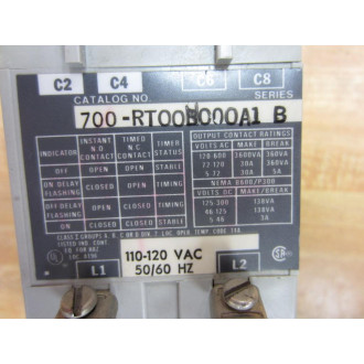 Allen Bradley 700-RT00N000A1 Timing Relay 700RT00N000A1 - Used