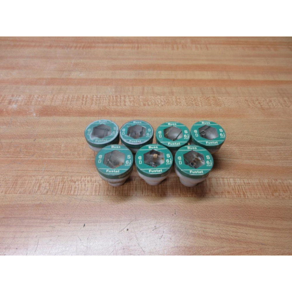 Buss S-6-14 Bussmann Plug Fuse Cross Ref 1CZ32 (Pack of 7) - Used