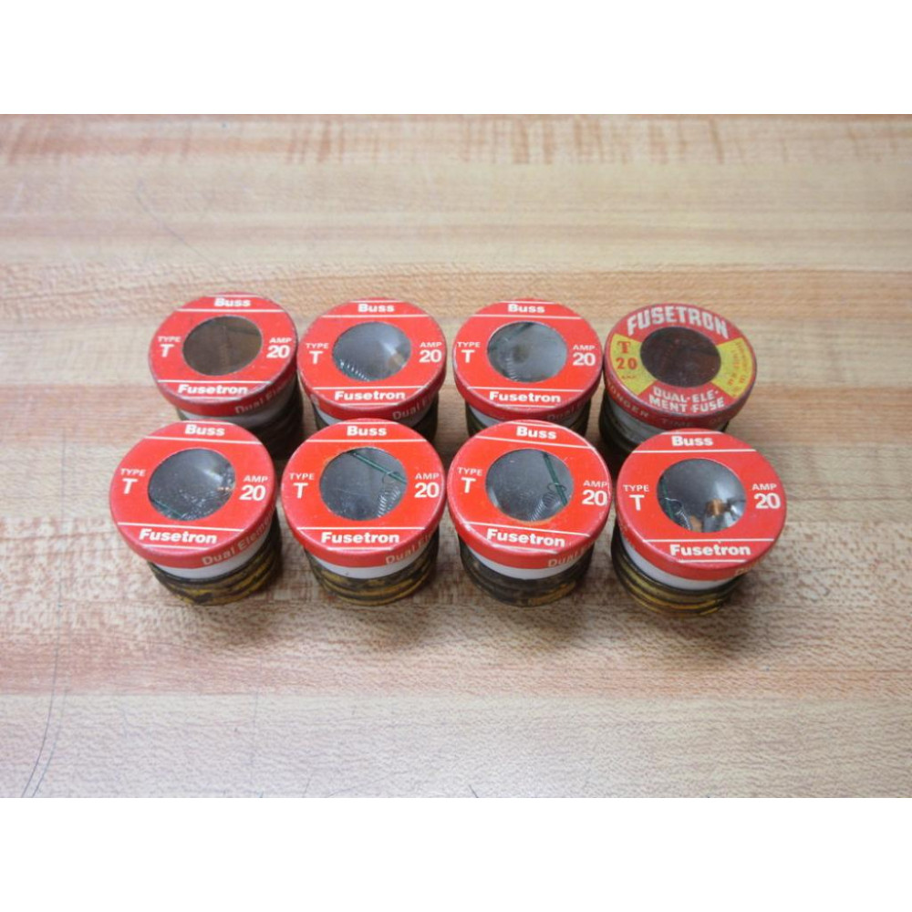 Buss T-20 Bussmann Fuse Cross Ref 3W758 (Pack of 8) - Used