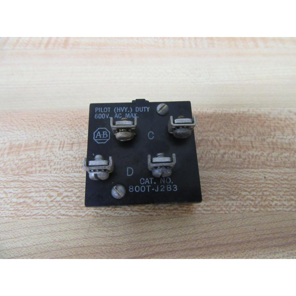 Allen Bradley 800T-J2B3 Selector Switch Contact Block - Used