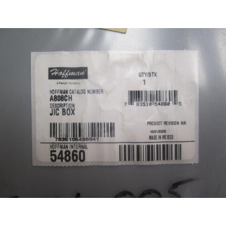 Hoffman A808CH JIC Box Enclosure 54860 8X8X4