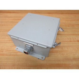 Hoffman A808CH JIC Box Enclosure 54860 8X8X4 W Cable Gland - Used
