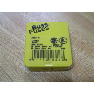 Buss AGC-5 Bussmann Fuse Cross Ref 4XH46 Fine Wire Element (Pack of 10)