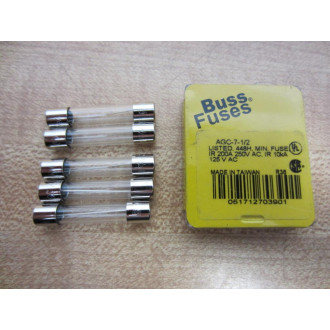 Buss AGC-7-12 Bussmann Fuse Cross Ref 6F018 Flat (Pack of 10)
