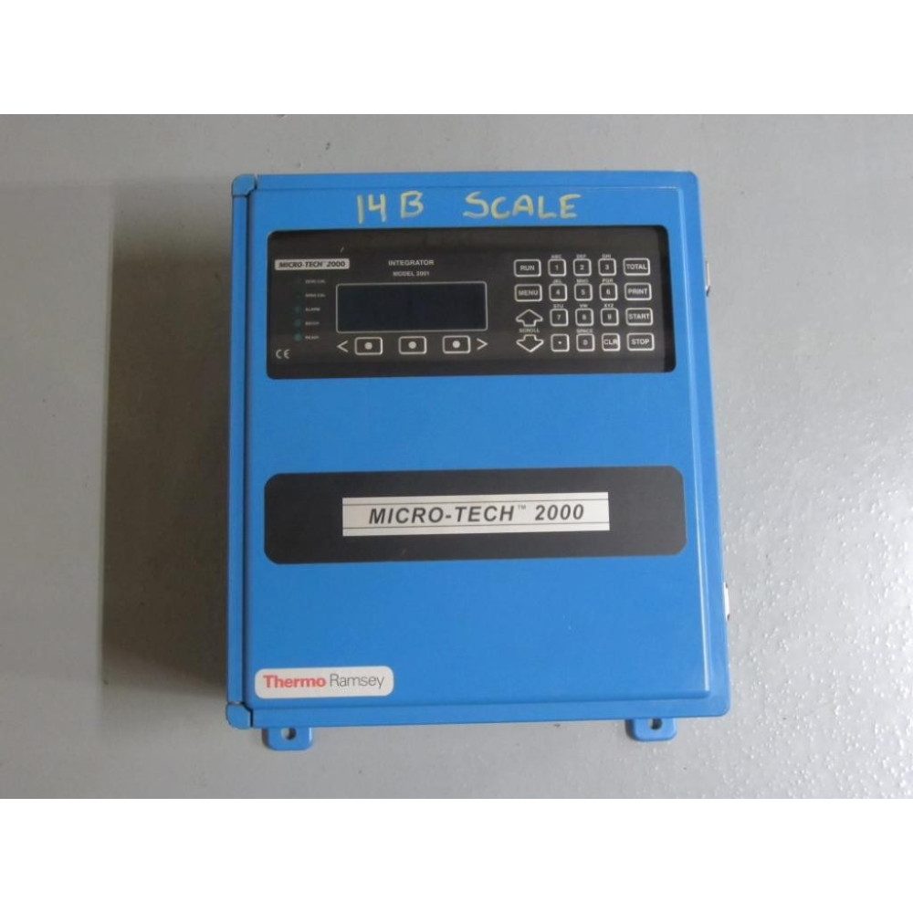 Thermo Ramsey 2001 Micro-Tech 2000 Electronic Integrator Enclosure Only WKeypad - Used Thermo Ramsey 2001 Micro-Tech 2000 Electronic Integrator Enclosure Only WKeypad - Used