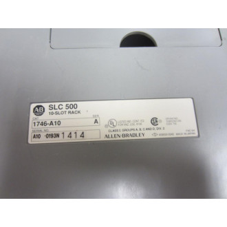 Allen Bradley 1746-A7 7-Slot Rack 1746A7 Missing End & BackPlane - Used