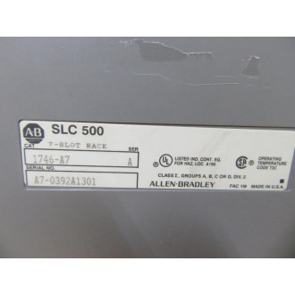 Allen Bradley 1746-A7 7-Slot Rack 1746A7 Series A - Used
