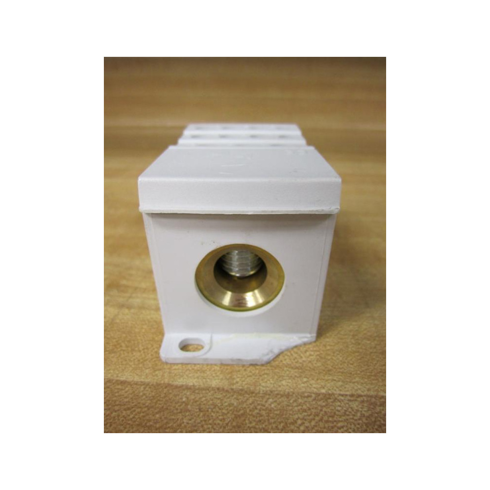 Entrelec 0179657 15 Power Distribution Block BRU250 Cracked Mount - Used