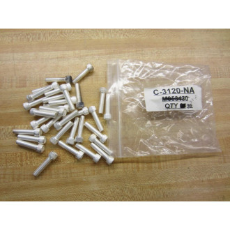 CA-3120-NA CA3120NA Silver Plated Screws (Pack of 32)