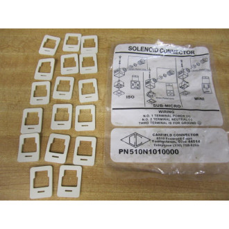 Canfield Connector 510N-1010000 Solenoid Connector Gasket Only (Pack of 17)