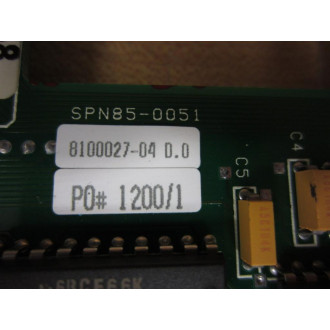 OEM SPN85-0051 Circuit Board SPN850051 8100027-04 D.O - Used