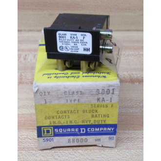 Square D 9001 KA-1 Schneider Contact Block 88000