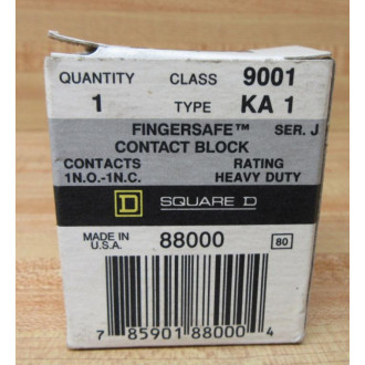 Square D 9001 KA-1 Schneider Contact Block 88000