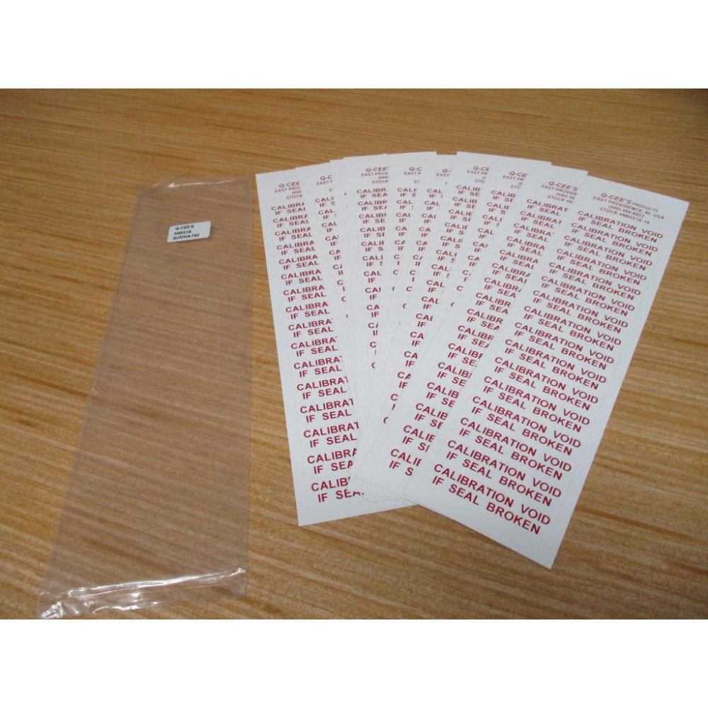 Q-Cee's M5031A TE Connectivity TamperproofCalibration Labels (Pack of 160) Q-Cee's M5031A TE Connectivity TamperproofCalibration Labels (Pack of 160)