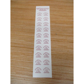 Q-Cee's M5031C TE Connectivity Tamperproof Calibration Labels (Pack of 200)