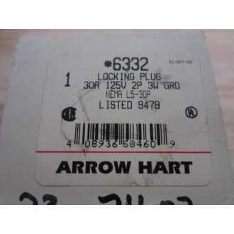 Arrow Hart 6332 Plug 30A 125V