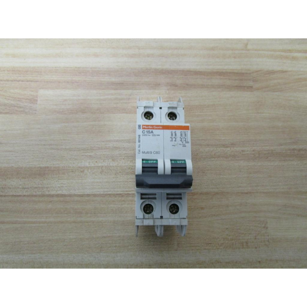 Merlin Gerin 60146 Square D Breaker 15A MG60146 Schneider - Used