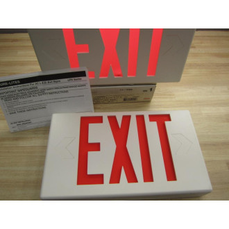 Cooper LPX60RWH Polycarbonate LED Exit Sign