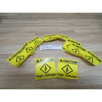 Nutheme Company LZC2054 Caution High Voltage Label (Pack of 10)